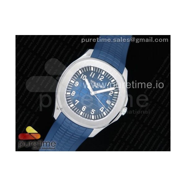 zf공장 파텍필립 아쿠아넛 5168G 42MM 스틸 블루다이얼 블루러버스트랩 Aquanaut 5168G 42mm SS Blue Dial on Blue Rubber Strap 324CS (Free box)