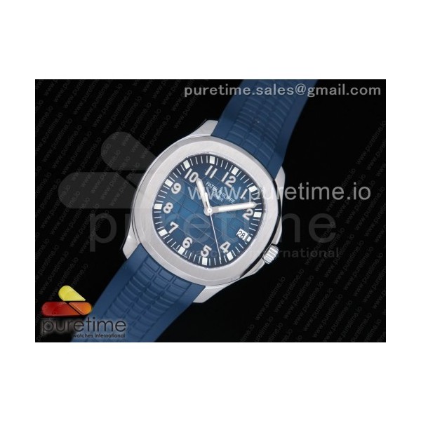 KM공장 파텍필립 아쿠아넛 5167 스틸 블루다이얼 블루러버스트랩 Aquanaut 5167 SS Blue Dial on Blue Rubber Strap A324 Clone