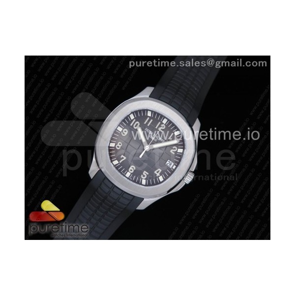 KM공장 파텍필립 아쿠아넛 5167 스틸 그레이다이얼 블랙러버스트랩 Aquanaut 5167 SS Gray Dial on Black Rubber Strap A324 Clone