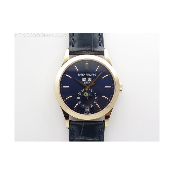 GR공장 애뉴얼 캘린더 로골 블루다이얼 가죽스트랩 Annual Calendar Complications 5396 RG GRF Best Edition Blue dial on Blue leather strap A324