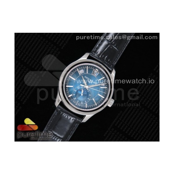 GR공장 파텍필립 애뉴얼 캘린더 블루다이얼 가죽스트랩 Annual Calendar 5205G Blue Dial on Black Leather Strap A324