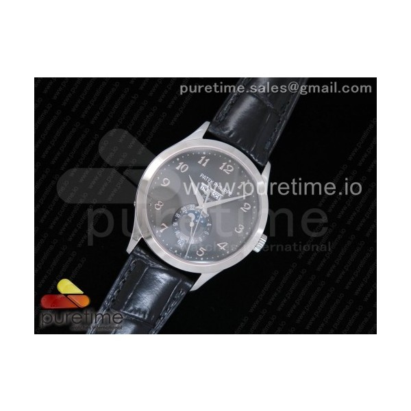 KM공장 파텍필립 컴플리케이션 5396G 그레이다이얼 블랙가죽스트랩 Complications 5396G Gray Dial on Black Leather Strap A324