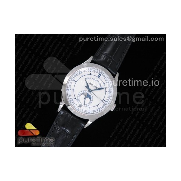 KM공장 파텍필립 컴플리케이션 5396G 빈티지화이트다이얼 블랙가죽스트랩 Complications 5396G Vintage White Dial on Black Leather Strap A324