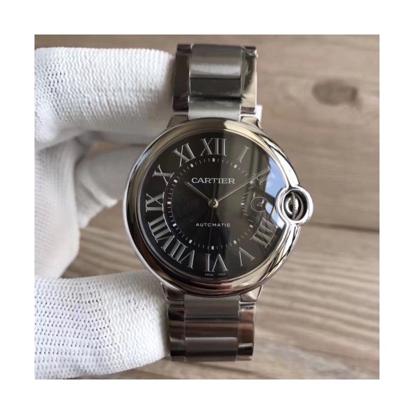 V6공장 까르띠에 발롱블루 42mm Cartier Ballon Bleu de Cartier 42mm 스틸 검판