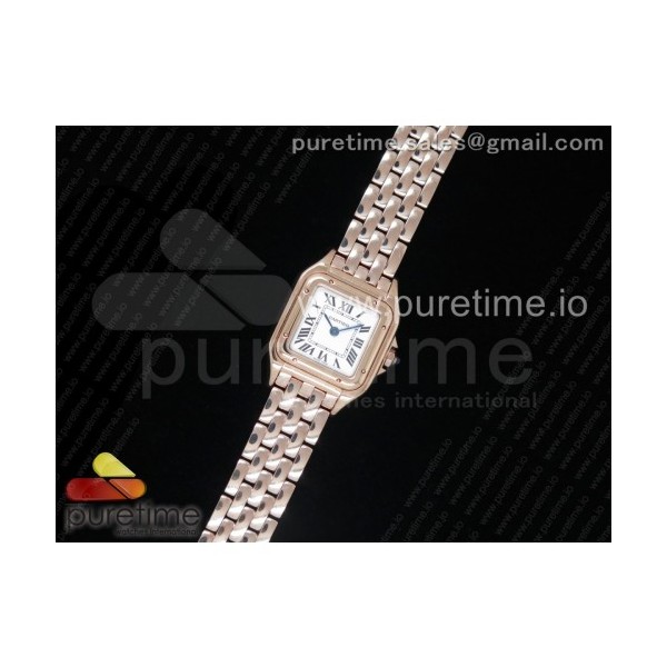 K11공장 까르띠에 팬더 레이디즈 22 로즈골드금장 화이트다이얼 브레이슬릿 Panthère Secrete Ladies 22mm RG White Dial on RG Bracelet Ronda Quartz