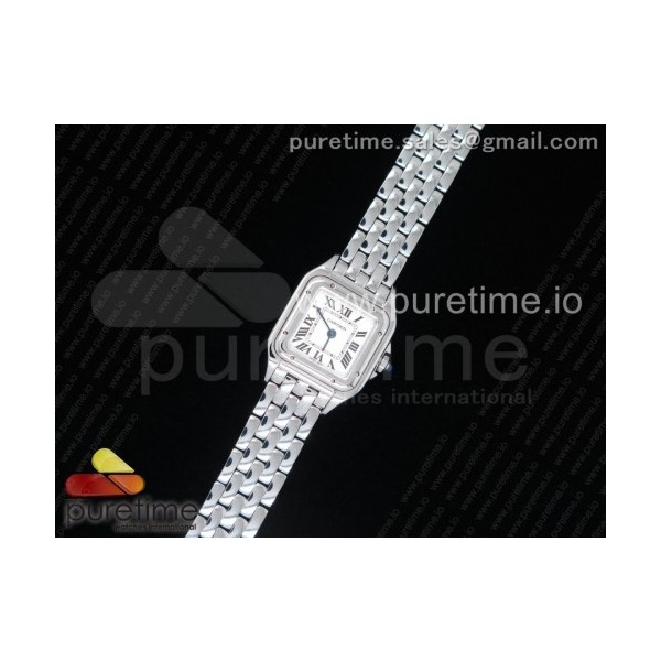 K11공장 까르띠에 팬더 레이디즈 22 스틸 화이트다이얼 브레이슬릿 Panthère Secrete Ladies 22mm SS White Dial on SS Bracelet Ronda Quartz