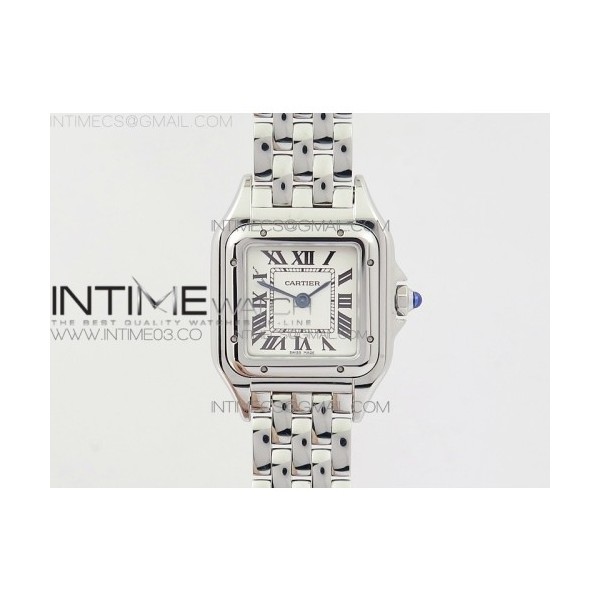 8848공장 까르띠에 팬더 시크릿 레이디즈 22MM 스틸 화이트다이얼 브레이슬릿 PANTHÈRE SECRETE LADIES 22MM SS WHITE DIAL ON SS BRACELET RONDA QUARTZ