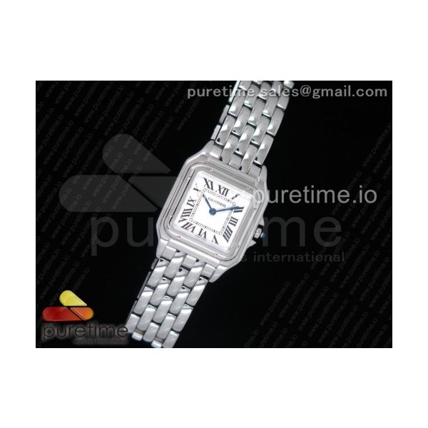 KOR공장 까르띠에 팬더 시크릿 레이디즈 스틸 화이트다이얼 브레이슬릿 Panthère Secrete Ladies SS White Dial on SS Bracelet Ronda Quartz