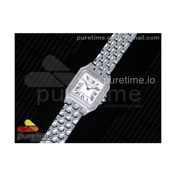 DJ공장 까르띠에 팬더 신형 스틸 화이트다이얼 브레이슬릿 PANTHÈRE SECRETE DE LADIES SS WHITE DIAL ON SS BRACELET RONDA QUARTZ