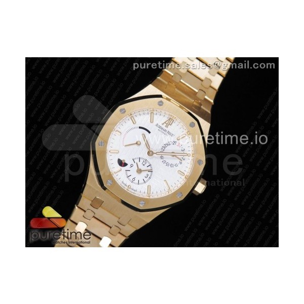 TWA공장 오데마피게 로얄오크 41MM 26120 옐로우골드금장 화이트다이얼 브레이슬릿 Royal Oak 41mm 26120 YG White Dial on YG Bracelet A2329