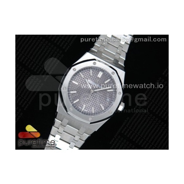 OM공장 오데마피게 로얄오크 41MM 그레이다이얼 브레이슬릿 Royal Oak 41mm 15500 SS Gray Textured Dial on SS Bracelet MIYOTA 9015