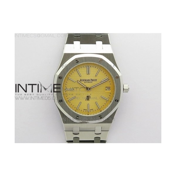 KZ공장 15202 옐로우다이얼 Royal Oak 39mm 15202 SS KZF 1:1 Best Edition Yellow Textured Dial on SS Bracelet A2121