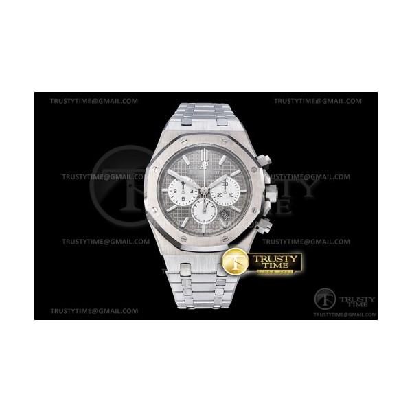 OM공장 V2 로얄오크 크로노 그레이다이얼 Royal Oak Chrono 26331ST SS/SS Grey/Wht OMF V2 A7750