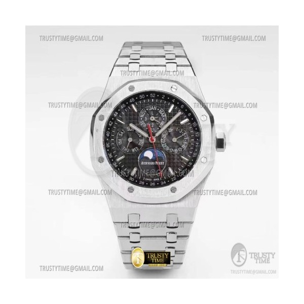 BF공장 오데마피게 로얄오크 퍼페츄얼캘린더 26574 블랙다이얼 Royal Oak Perpetual Cal 26609 SS/SS T-Pine BF A5134