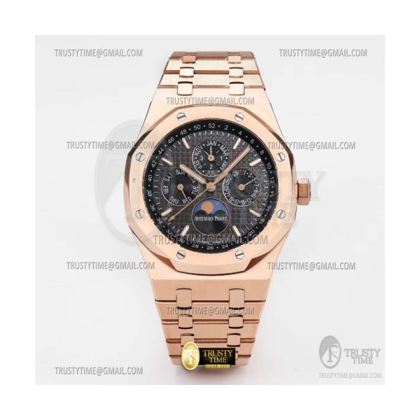 BF공장 오데마피게 로얄오크 퍼페츄얼캘린더 로즈골드금통 블랙다이얼 Royal Oak Perpetual Cal 26574 RG/RG Black BF A5134