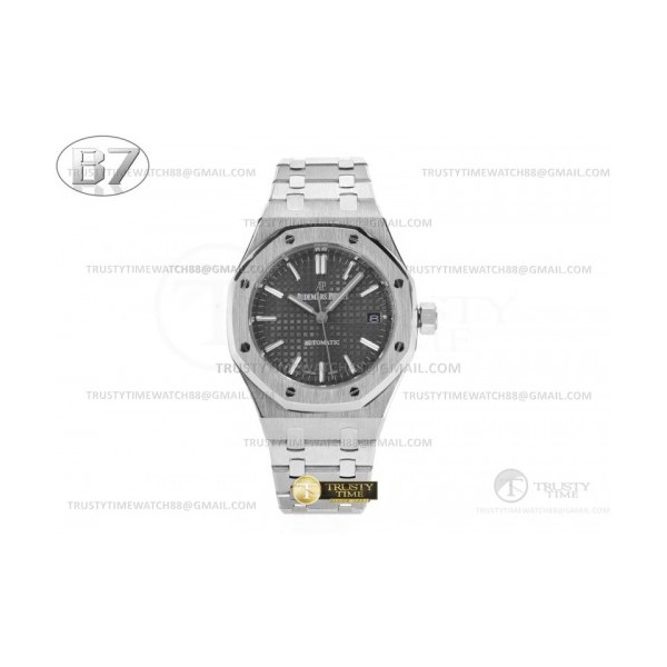 B7공장 오데마피게 로얄오크 15550 스틸 그레이다이얼 브레이슬릿 Royal Oak 37mm 15550 SS/SS Grey B7F MY9015