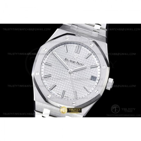 ZF공장 오데마피게 로얄오크 15500 화이트다이얼 브레이슬릿 Royal Oak 41mm 15500 SS/SS White ZF V3 A4302