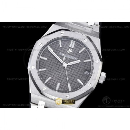 ZF공장 오데마피게 로얄오크 15500 그레이다이얼 브레이슬릿 Royal Oak 41mm 15500 SS/SS Grey ZF V3 A4302