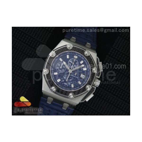 JF공장 오데마피게 로얄오크오프쇼어 크로노그래프 44mm 청판 파블로 한정판 Audemars Piguet Royal Oak Offshore Chronograph 44mm Blue Juan Pablo Montaya Limited Edition