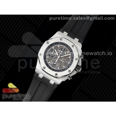 AP공장 오데마피게 로얄오크 오프쇼어 크로노그래프 42 그레이다이얼 러버스트랩 Royal Oak Offshore 42mm SS APF 1:1 Best Edition Gray Dial on Black Rubber Strap A4404