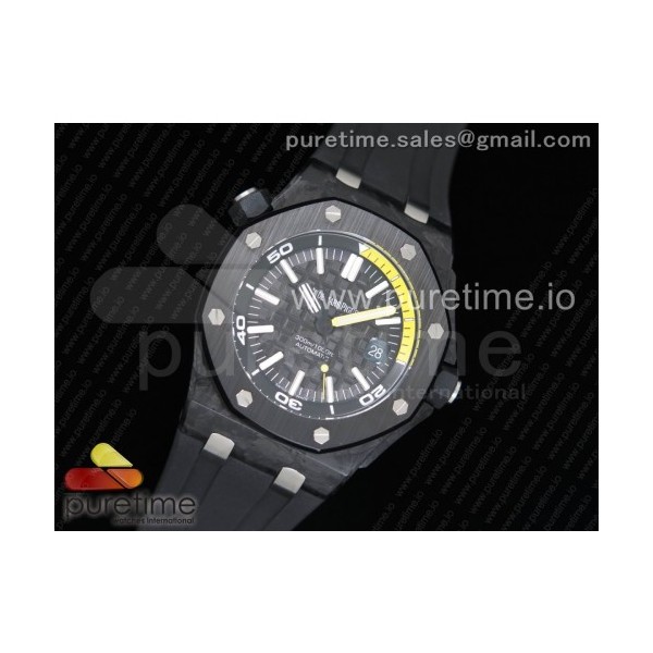 JF공장 V6 오데마피게 로얄오크오프쇼어 다이버 포지드카본 러버스트랩 15706 Royal Oak Offshore Diver Forged Carbon Rubber Strap A3120