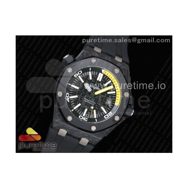 XF공장 V3 오데마피게 로얄오크 오프쇼어 포지드카본다이버 러버밴드 15706 Royal Oak Offshore Diver Forged Carbon on Rubber Strap A2836 V3