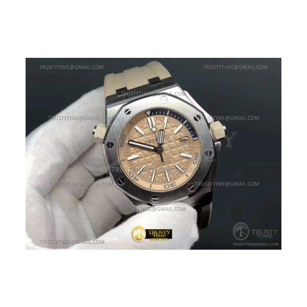 BF공장 오데마피게 로얄오크오프쇼어 15710 베이지 Royal Oak Offshore Diver 15710 SS/RU K-Beige BF A3120