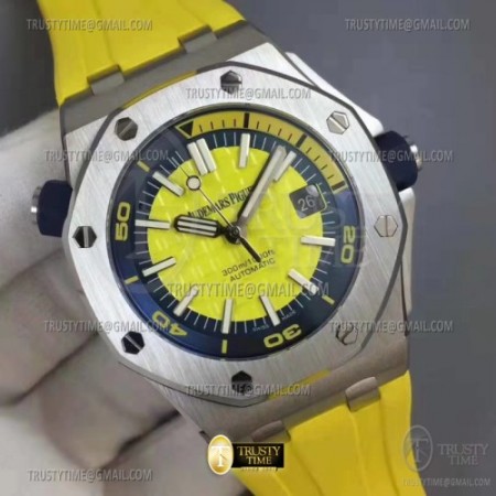 BF공장 오데마피게 로얄오크오프쇼어 15710 옐로우 Royal Oak Offshore Diver 15710 SS/RU Yellow BF A3120