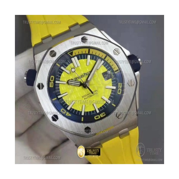 BF공장 오데마피게 로얄오크오프쇼어 15710 옐로우 Royal Oak Offshore Diver 15710 SS/RU Yellow BF A3120