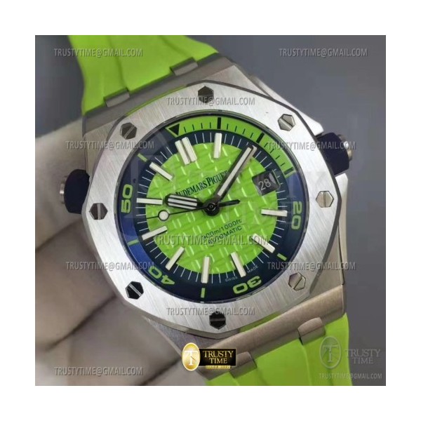 BF공장 오데마피게 로얄오크오프쇼어 15710 그린 Royal Oak Offshore Diver 15710 SS/RU Green BF A3120