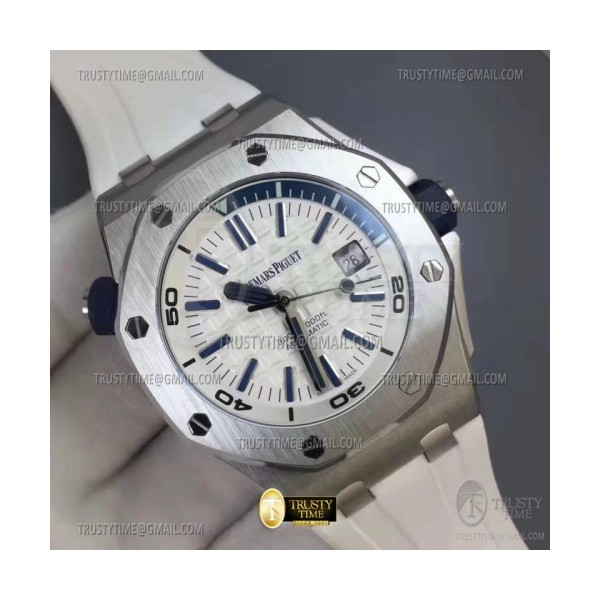 BF공장 오데마피게 로얄오크오프쇼어 15710 화이트 Royal Oak Offshore Diver 15710 SS/RU White BF A3120